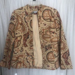 Fall Paisley Cream Coat